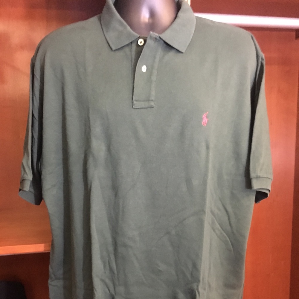 Ralph Lauren Green XL SS polo shirt lightly worn